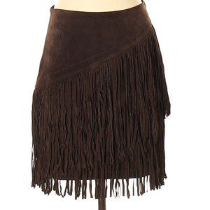 Suede Leather Fringe Short Skirt by Ariat